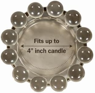 Alice Lane Home Collection Original Smoky Glass Large Bubble Candle Dish