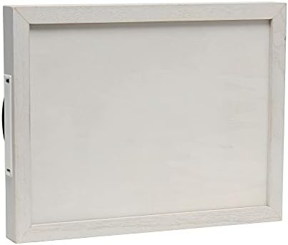 Elegant Designs HG2032-GHH Salento Farmhouse Rectangular Decorative LED Light Up Wooden Serving Tray w Metal Handles & Home Sweet Home in Black for Décor, Centerpiece, Breakfast, Bar, Gray Wash
