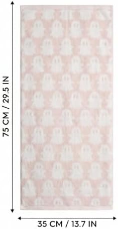 Artoid Mode 2 Pcs Pink Ghost Halloween Hand Towels for Bathroom