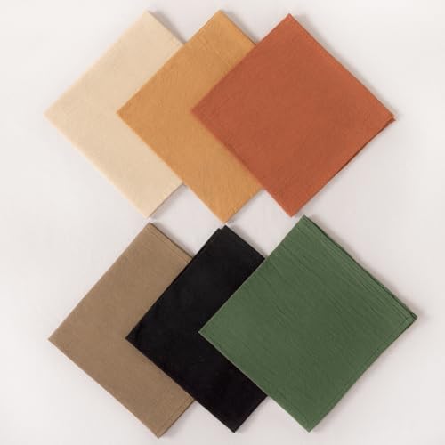 Cloth Napkins Fall Washable Reusable Linen Wedding Party Home Table Decor