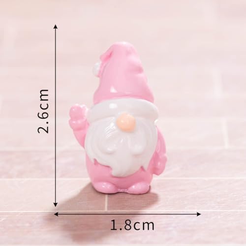 40 Pcs Christmas Mini Resin Gnomes Miniature Gnome Figurines