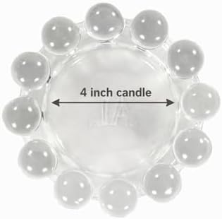 Alice Lane Home Collection Original Clear Glass Large Bubble Candle Dish
