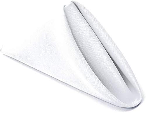 TableLinensforLess Winter & New Year's Cloth Napkin Sets - Black/White (Set of 6 & 12)
