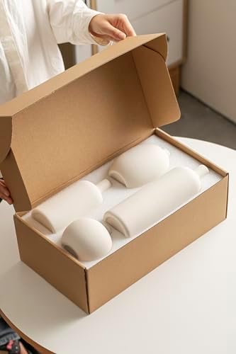 Modern Ceramic Vase Set / White