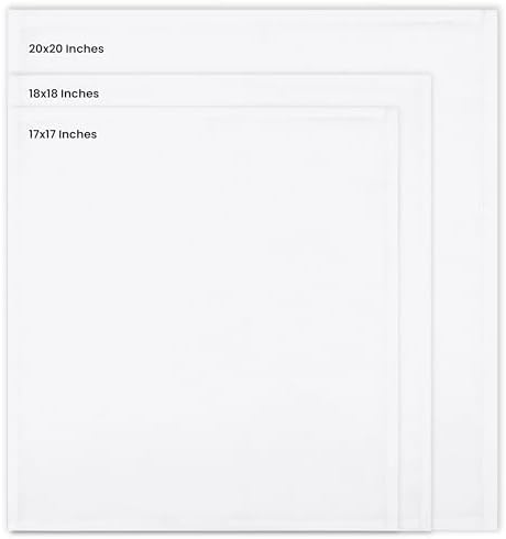 Utopia Home [12 Pack, White] Cloth Napkins 17x17 Inches, 100% Polyester