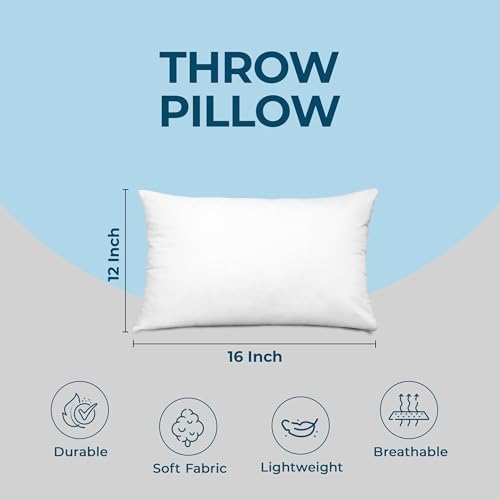 Utopia Bedding Throw Pillows, Decorative 12x16 Pillow Inserts, Set of 4