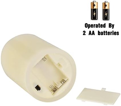 Vinkor Flameless Candles Battery Operated Candles Real Wax Pillar LED Candles with 10-Key Remote and Cycling 24 Hours Timer (Ivory Set of 12 （D: 3" x H: 4"）)