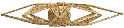 Kurt Adler 12-inch Unlit Gold Glittered 6-Point Star Treetop