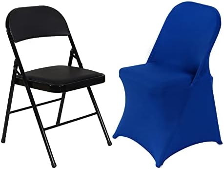 HAINARverS Stretch Spandex Folding Chair Covers 30PCS Royal Blue