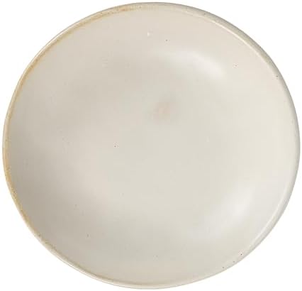 Stoneware Bowl w Reactive Glaze / White / 8.0" Round x 3.75" Tall