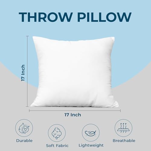 Utopia Bedding Throw Pillows, Pillows for Sofa, Bed and Couch Decorative Stuffer Pillows (1, 17x17 Inch)