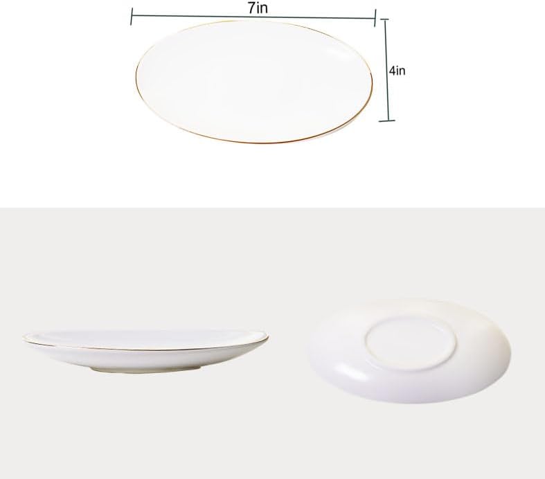 Key Dish Tray Catch All Bowl / White / 7 x 4
