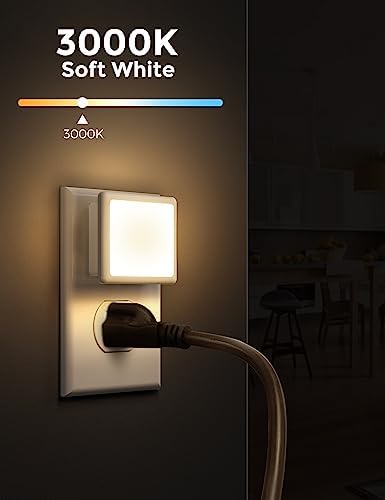 L LOHAS LED Night Lights Plug into Wall 2-Pack, 0.3W Plug in Night Light