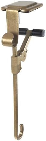 Fireplace Stocking and Garland Hanger with Two Hooks (2 Pack - Gold)