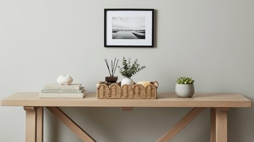 CubesLand Toilet Paper Storage Basket Organizer, Small Wicker Decor Basket