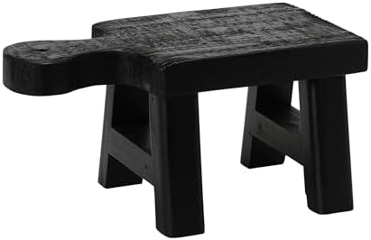 Decorative Wood Pedestal / Black / Square / Rectangle