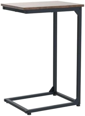 AMHANCIBLE C Shaped End Table Set of 2, Couch Side Table that Slide Under