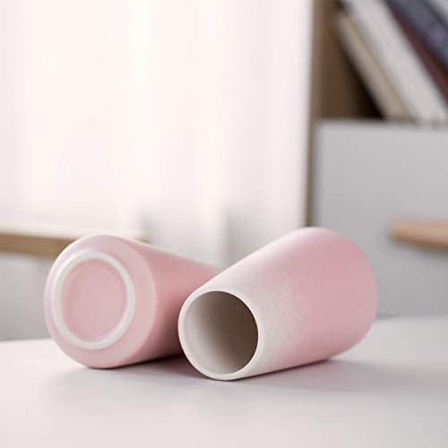Modern Vases / 6" Pink Ceramic vase for Flower / Gradient Pink / Small