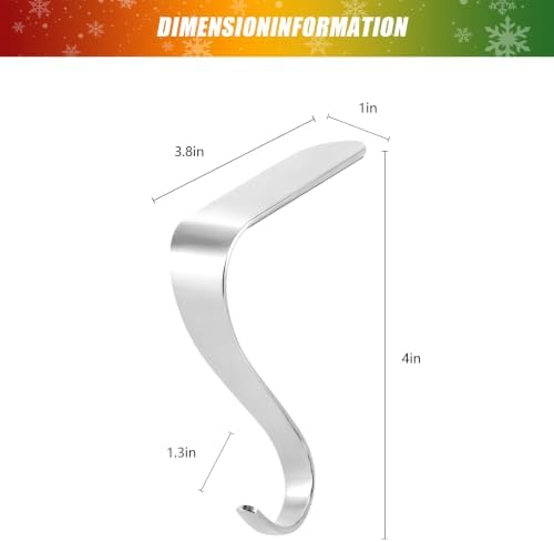 Stocking Holders for Mantle,Christmas Stocking Hooks for Fireplace