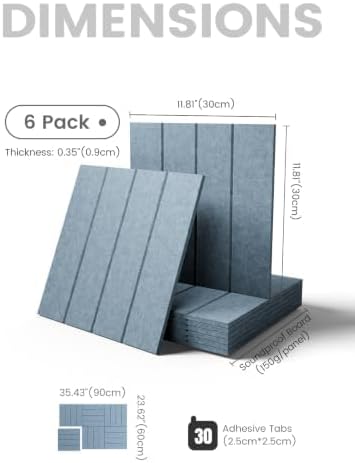 Fluxynara Felt Bulletin Board & Cork Board Alternative, Dusty Blue