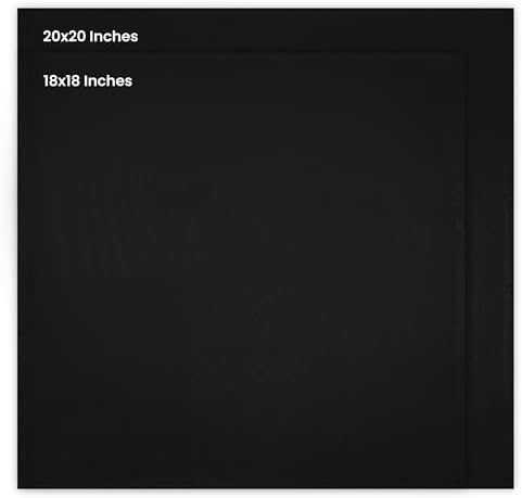 Utopia Kitchen Cotton Blend Black Cloth Napkins [12 Pack, 20x20 Inch]