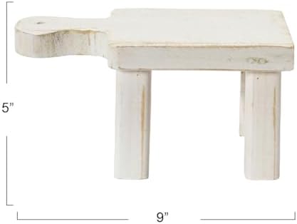 Decorative Wood Pedestal / White / Square / Rectangle