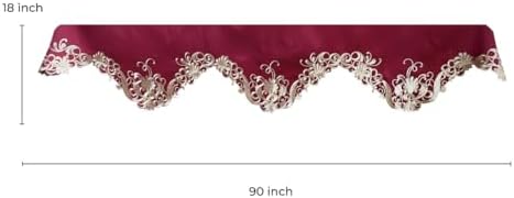 Decozen Mantel Scarf for Fireplace, Mantle Runner Cover Christmas Holiday Fireplace Decor Mantel Decoration Housewarming Gift