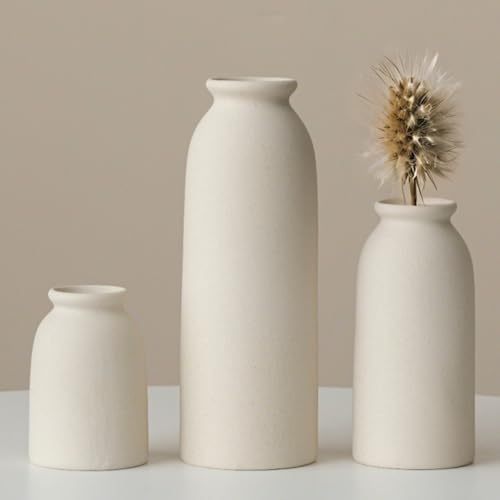 Ceramic Vase Set-3 / Beige