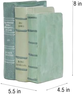 Guichifun Sage Green Faux Books Decorative Bookshelf Décor