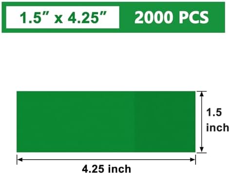 NATURALABEL Self-Adhesive Napkin Bands, Pack of 2,000, Green