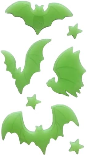 Gift&Fun 6Sheets Halloween Gel Window Clings,Halloween Window Stickers
