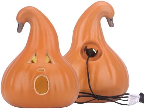 12" Jack O' Lantern - Halloween Pumpkin Decoration - Shatterproof Waterproof Pumpkin Safe for Indoor Outdoor - Perfect Halloween Party Favors - 12 Inch
