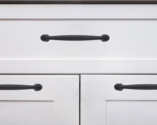 Cabinet Pulls Kitchen Matte Cabinet Handles Kitchen / 5 Inch Hole Center / Black / 5 Inch / Set of 2