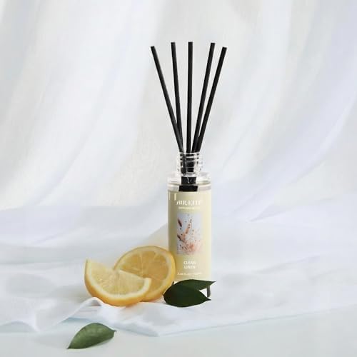 Airkeep Reed Diffuser Oil Refill/Clean Linen/3.38 oz/1 Pack/Air Freshener & Aromatherapy Essential Oil Blend for Home