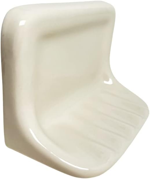 Bone Almond Ceramic Soap Dish Holder