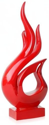 Resin Art Table Decoration Ornaments Modern Home Decor Accent / Red