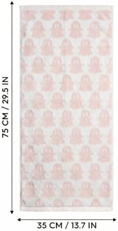 Artoid Mode 1 Pc Beige Pink Ghost Halloween Hand Towel for Bathroom