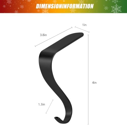 Stocking Holders for Mantle,Christmas Stocking Hooks for Fireplace