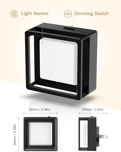 DORESshop Night Light [2 Pack],LED Night Light with Dusk to Dawn Sensor