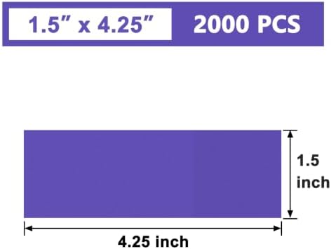 NATURALABEL Self-Adhesive Napkin Bands, Pack of 2,000, Purple