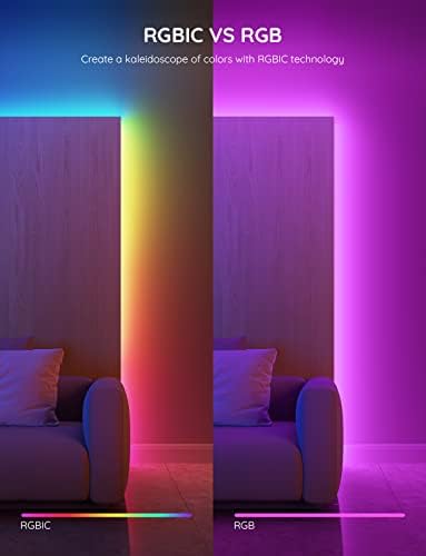 Govee 32.8ft RGBIC LED Strip Lights, LED Lights for Bedroom, APP Control