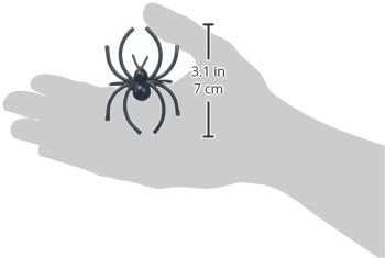 DII Halloween Napkin Rings Novelty Tabletop Décor Set, 2x1.5x1.5, Black Spider, 6 Piece