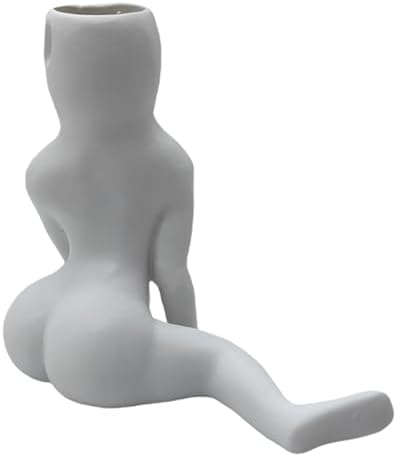 Funny Halloween Big Booty Ghost Planter Display Gag Hilarious Air Plant Display-Big Booty Ghost Holder Funny Gift Butt Planter Resin Air Fern Stand Prank Decor for Indoor Outdoor Home Office
