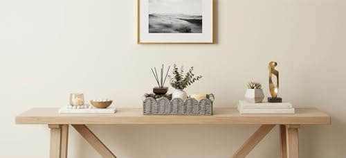 CubesLand Toilet Paper Storage Basket Organizer, Small Wicker Decor Basket