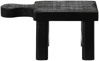 Decorative Wood Pedestal / Black / Square / Rectangle