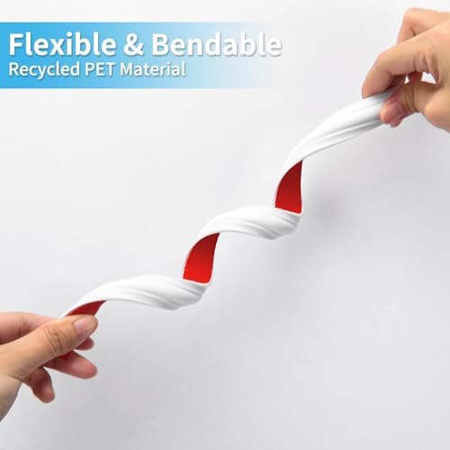 Self-Adhesive Panel Moulding Décor Lines / Molding Trim White / 30 Inch