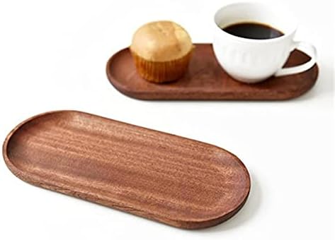 Oval Wood Dessert Cup Tray / Natural / Set of 2