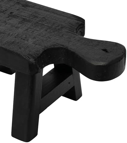 Decorative Wood Pedestal / Black / Square / Rectangle