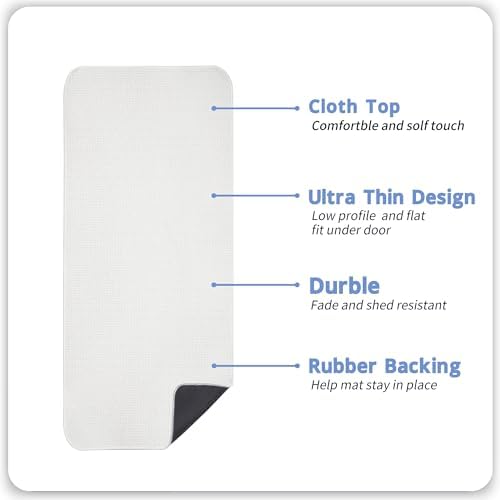 Bosap Bath Mat,Ultra Thin Bathroom Runner Rugs,Large Bath Mats for Bathroom,Quick Dry,Non-Slip,Machine Washable,Low
