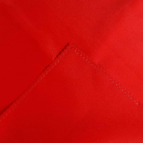 Christmas Cloth Napkins Set of 4, Red Polyester Dinner Napkins Washable Reusable, Table Cloth Napkins Perfect as Christmas Thanksgiving Festival Holiday for Dinner Table Decoration (Red)